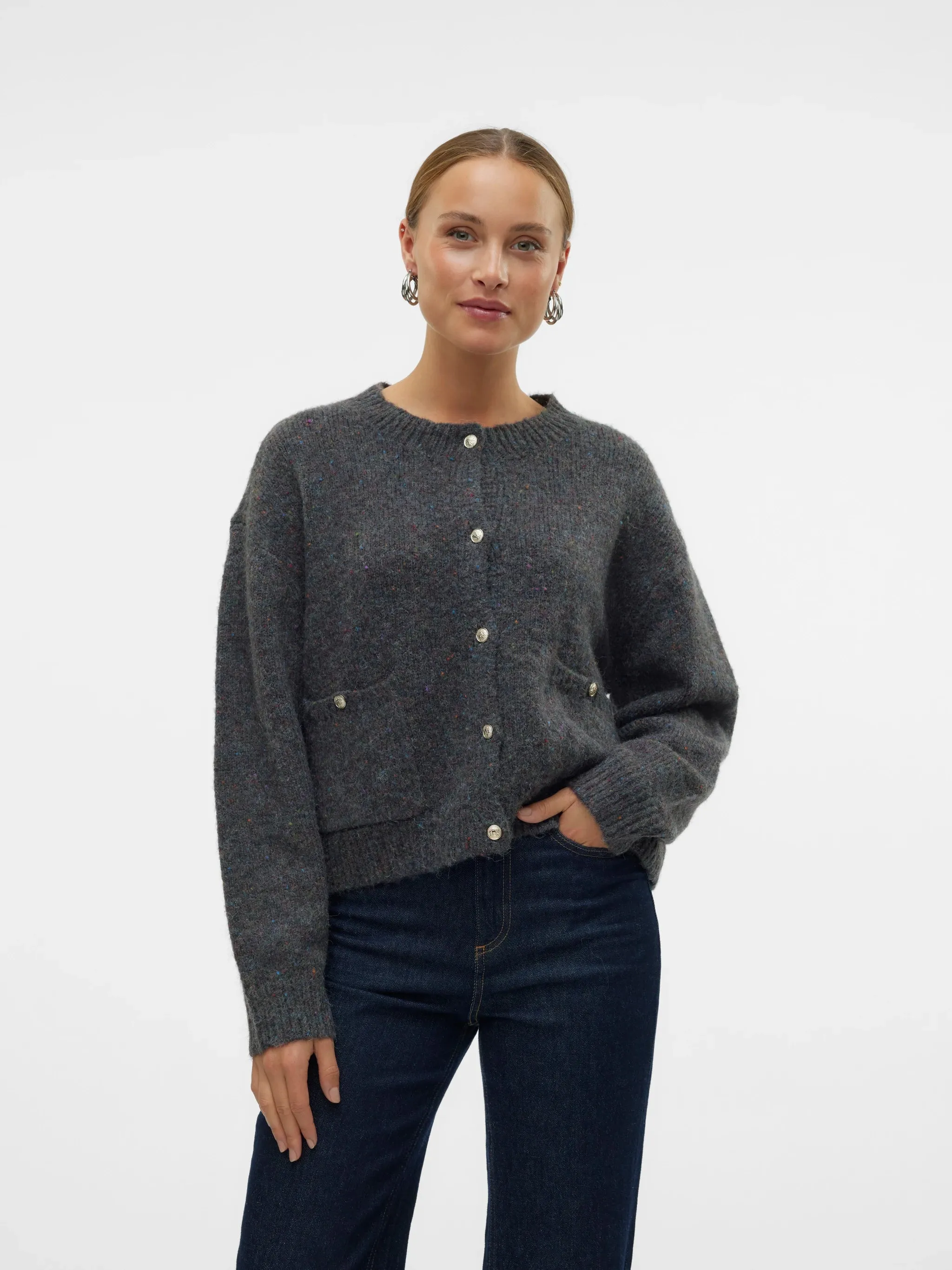 10319427 VMcontigo LS O-Neck Cardigan