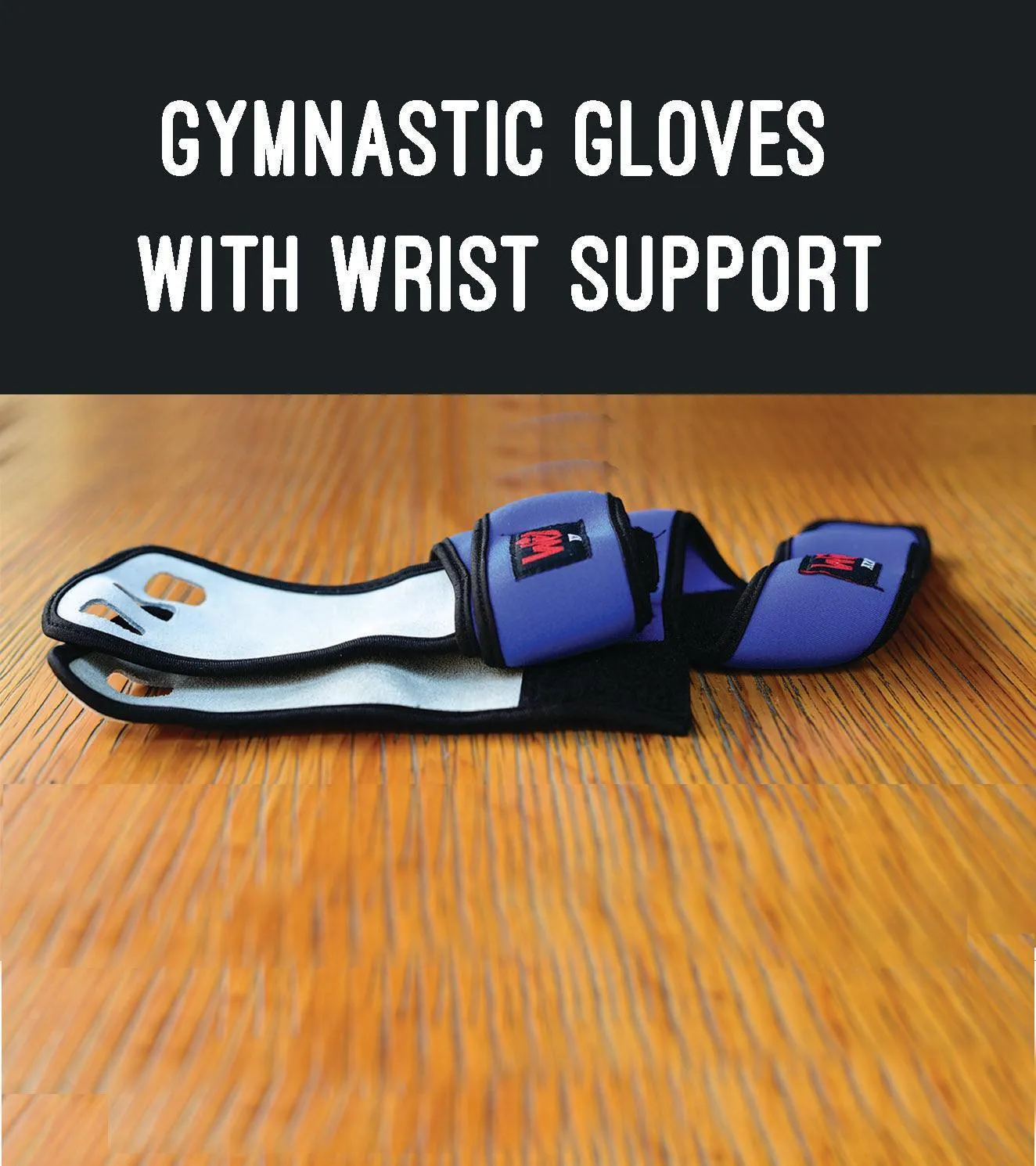 2 in 1 WOD Grips with wrist support