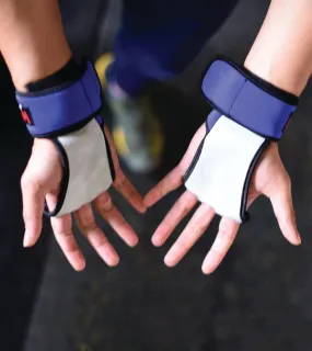 2 in 1 WOD Grips with wrist support