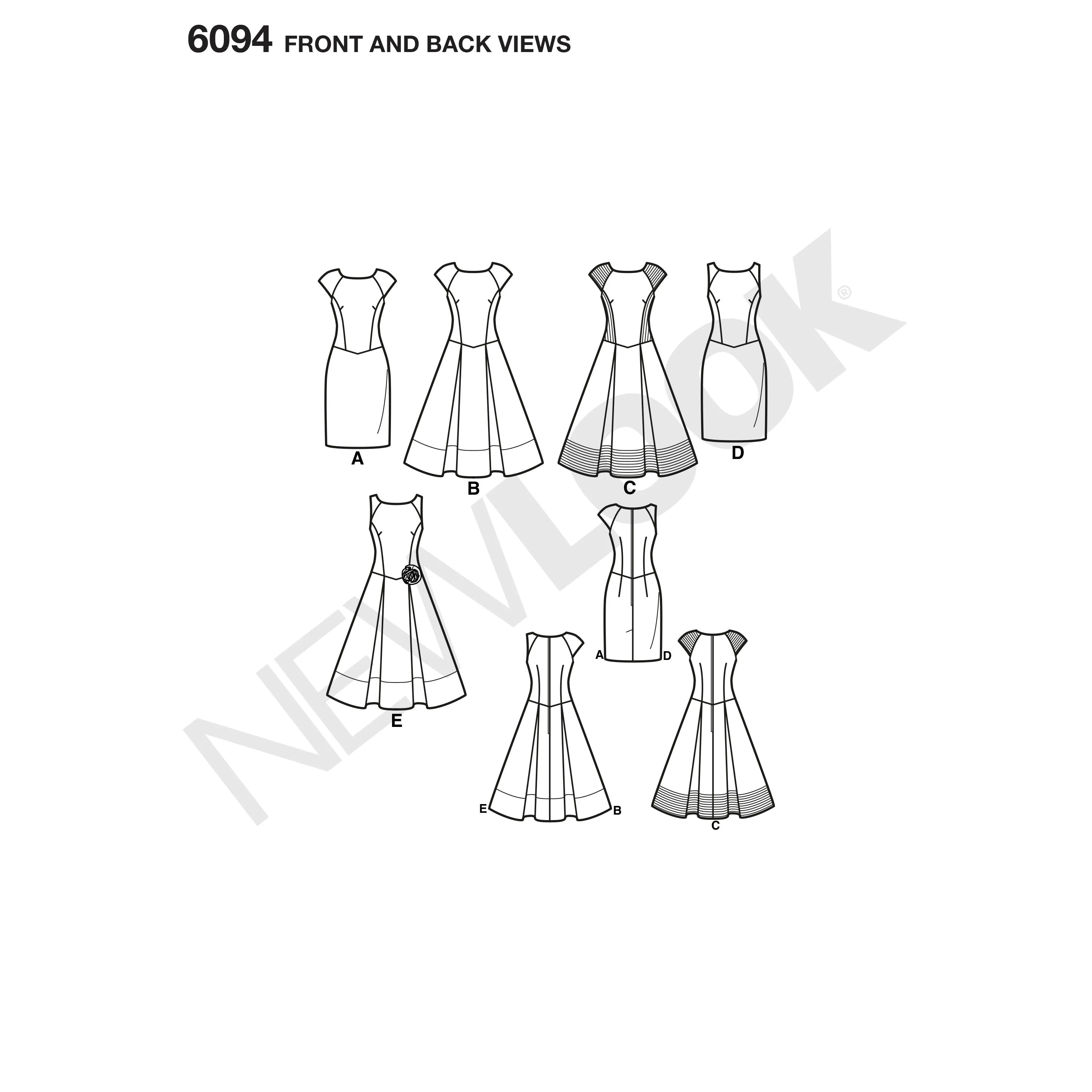 6094 Misses' Dresses