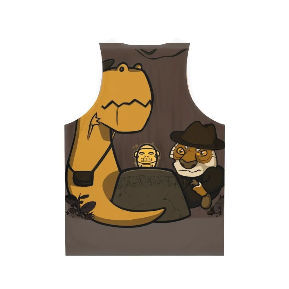 Adventurous Dinosaur and Tiger Unisex Tank Top