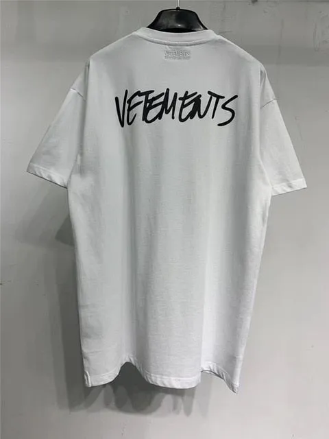 Aidase Summer Outfits Sticker Vetements Women Men T-Shirts 1:1 High quality Oversize 280g Combed Cotton Vetements Tees Vetements T shirt