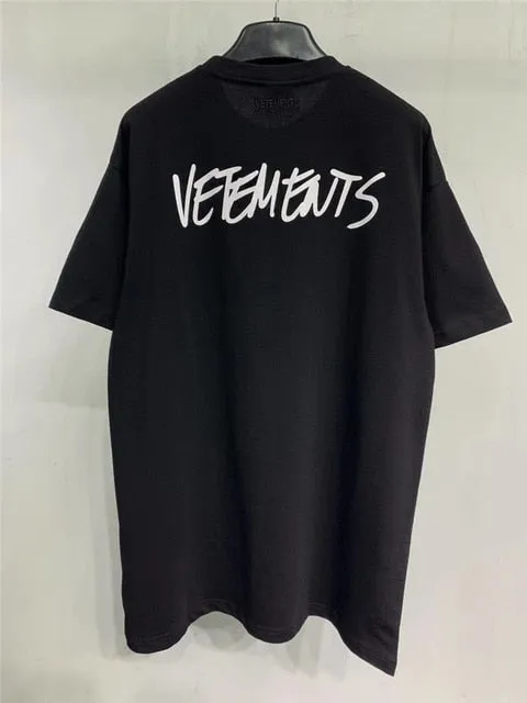 Aidase Summer Outfits Sticker Vetements Women Men T-Shirts 1:1 High quality Oversize 280g Combed Cotton Vetements Tees Vetements T shirt