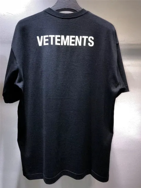 Aidase Summer Outfits Sticker Vetements Women Men T-Shirts 1:1 High quality Oversize 280g Combed Cotton Vetements Tees Vetements T shirt