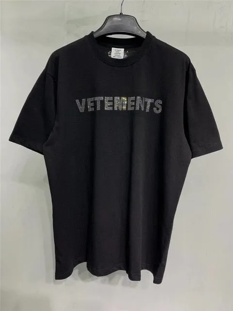 Aidase Summer Outfits Sticker Vetements Women Men T-Shirts 1:1 High quality Oversize 280g Combed Cotton Vetements Tees Vetements T shirt