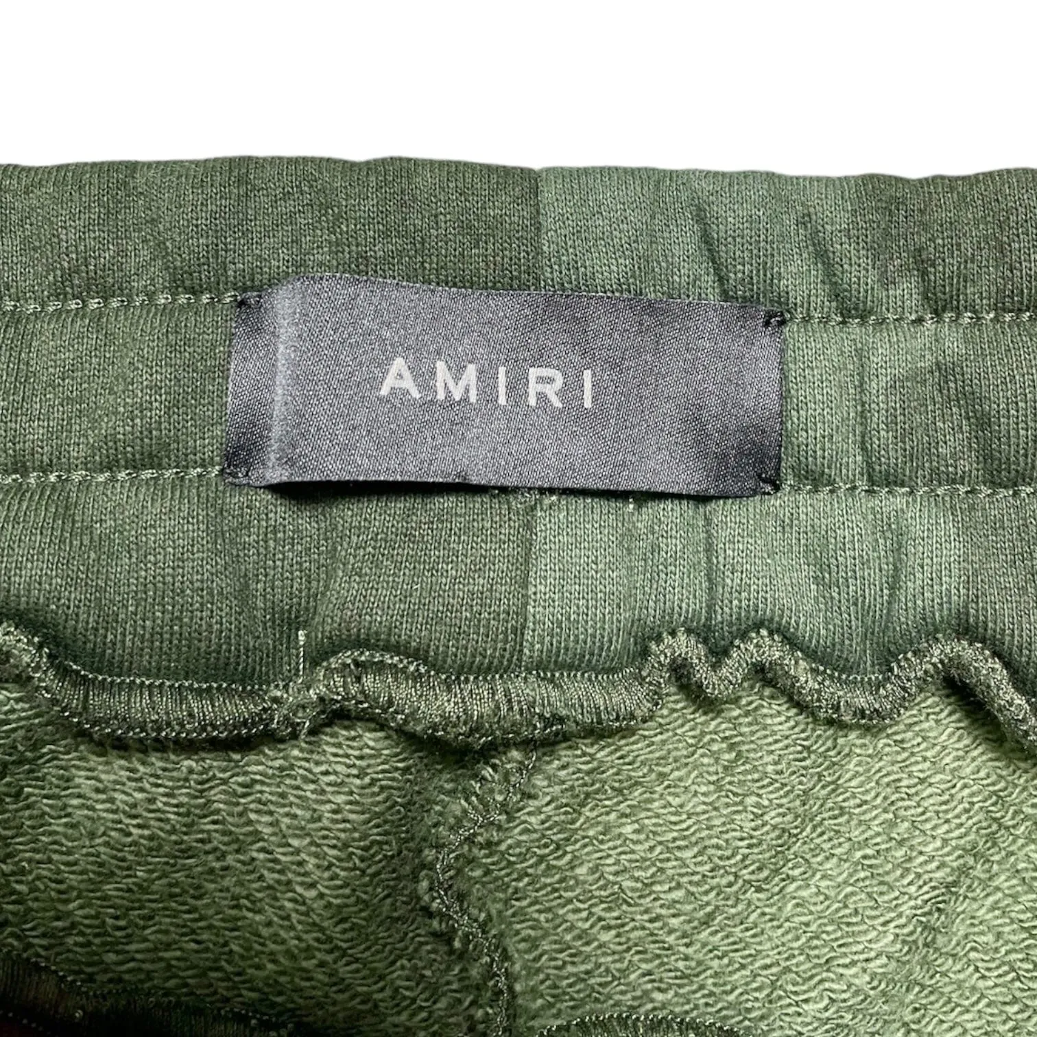 Amiri Army Logo Sweatpants Camo Green