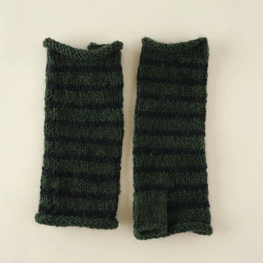 Anika Striped Wool Mittens