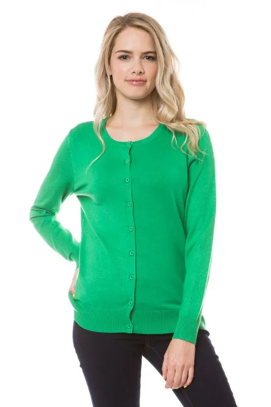 Apple Green Cardigan