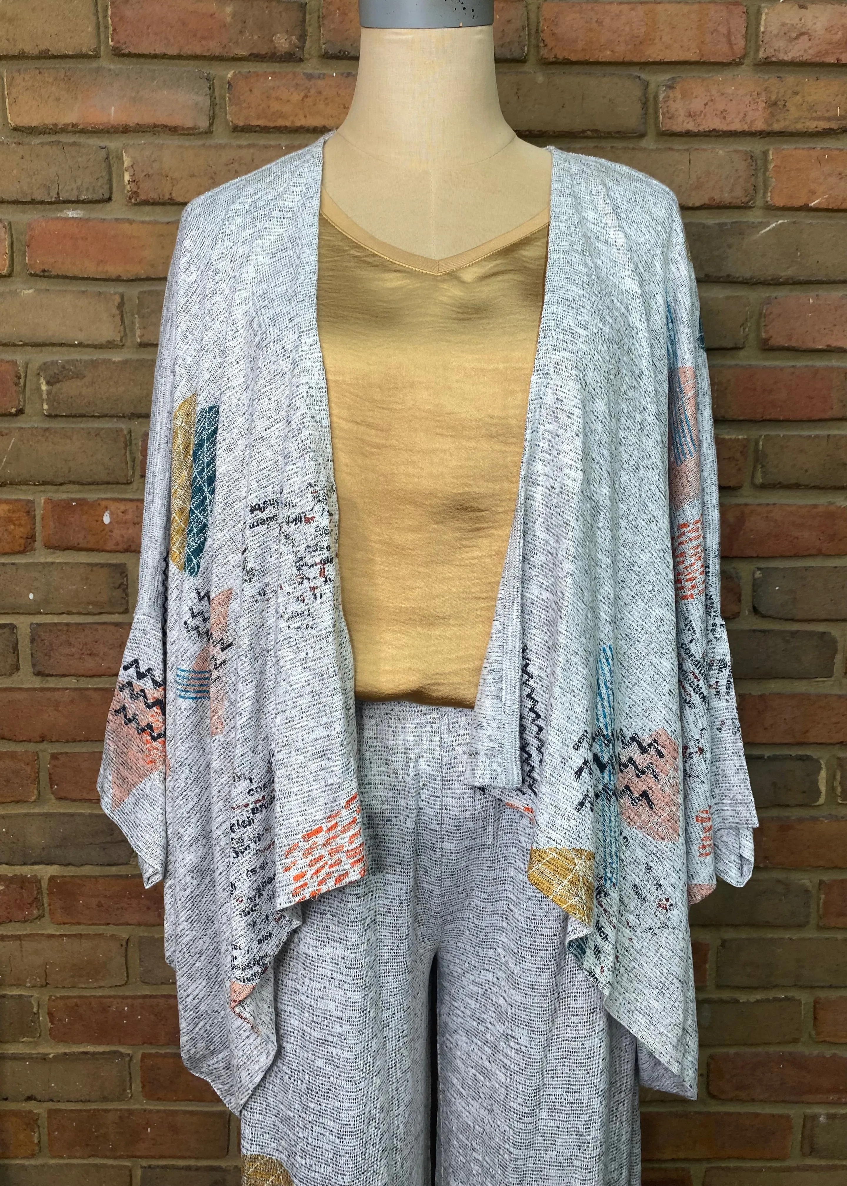 Apricot Drop Shoulder Cardigan #222