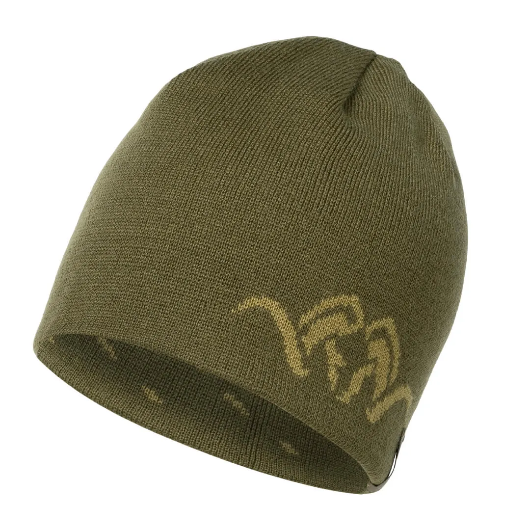 Argali Reversible Beanie - Green/Khaki by Blaser