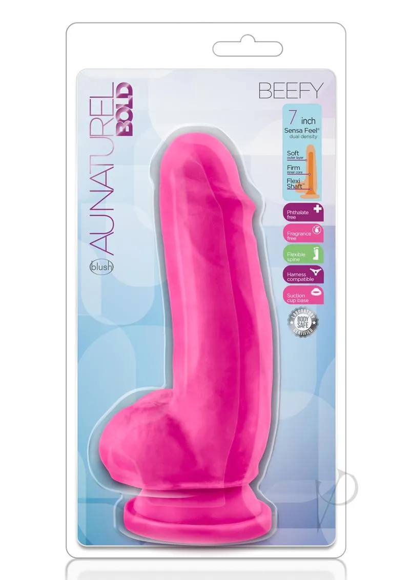 Au Naturel Bold Beefy Dildo 7 Pink