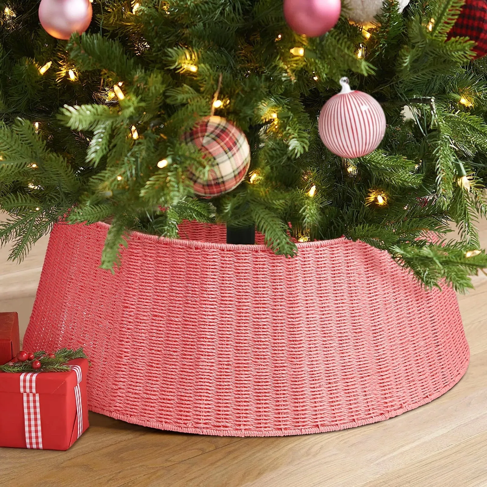 Ayieyill 26 inch Christmas Tree Collar, Christmas Tree Stand Cover for Christmas Tree Decorations