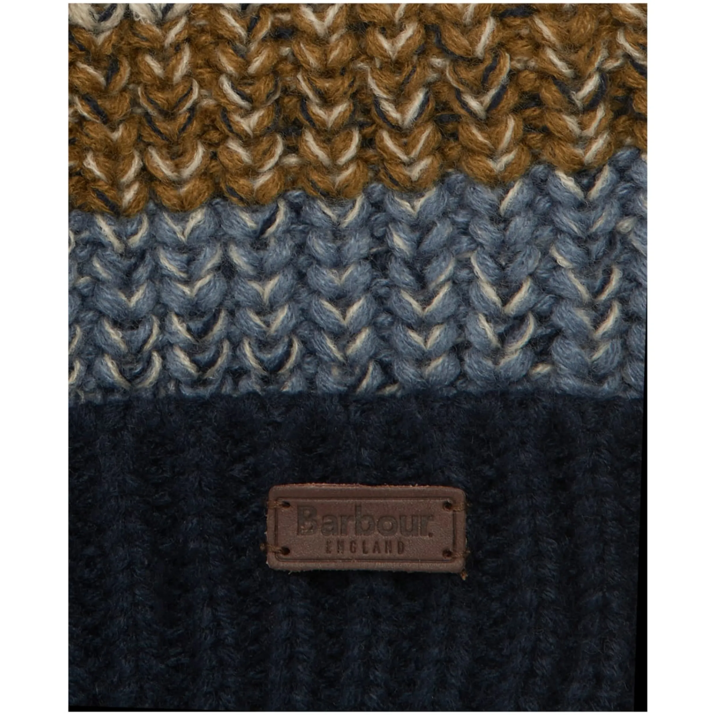 Barbour Alderly Stripe Beanie - Navy MHA0700