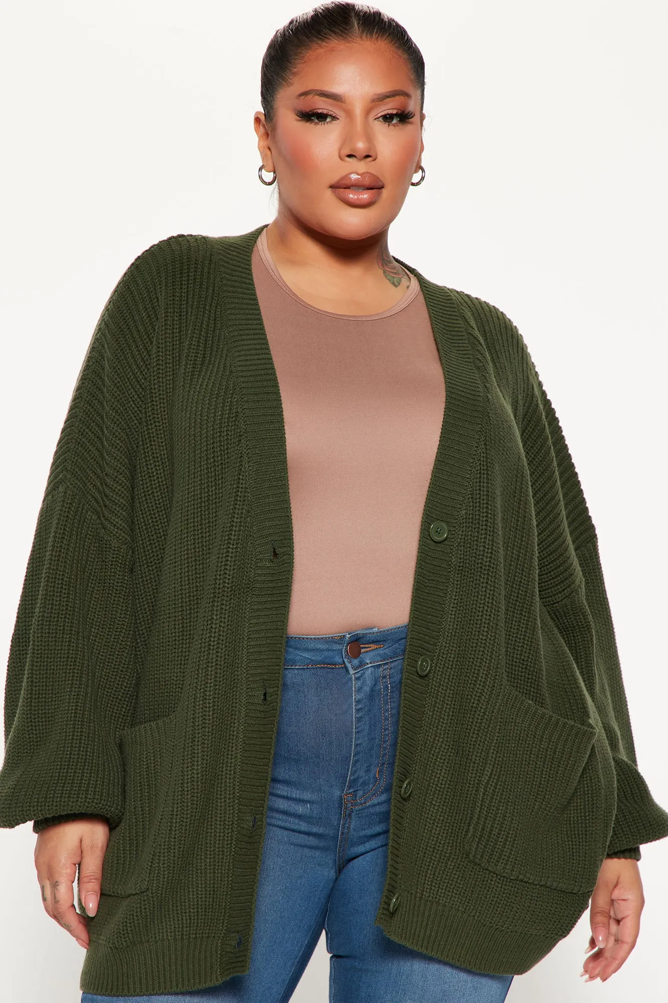 Be My Boyfriend Cardigan - Olive