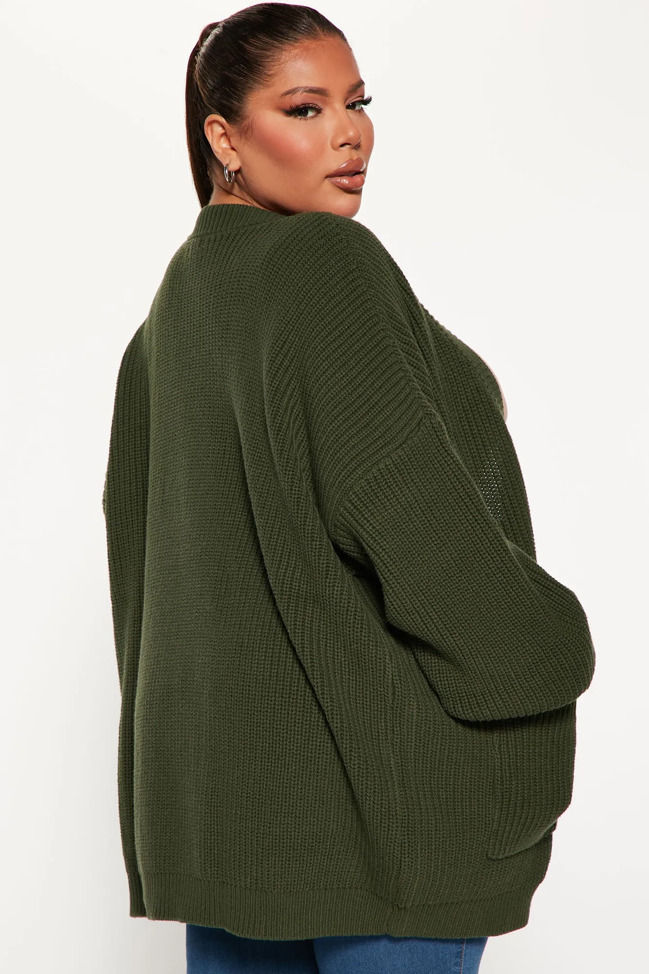 Be My Boyfriend Cardigan - Olive