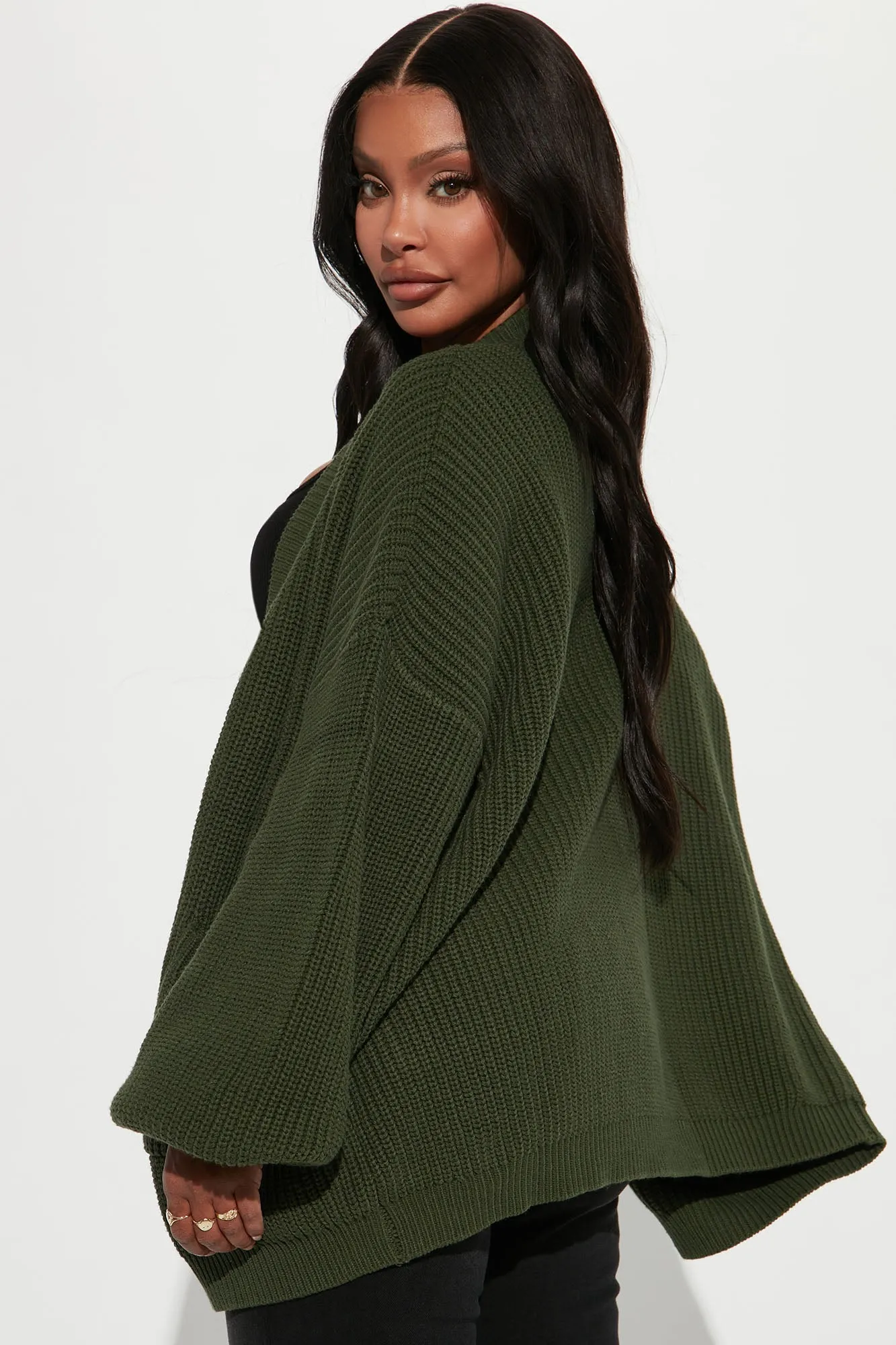 Be My Boyfriend Cardigan - Olive