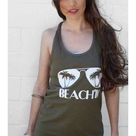 Beach'in Racerback Tank Top