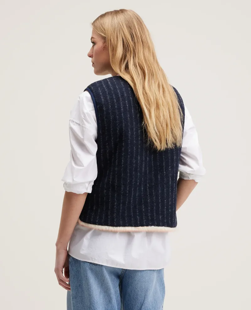 Bellerose Hess Stripe Reversible Gilet