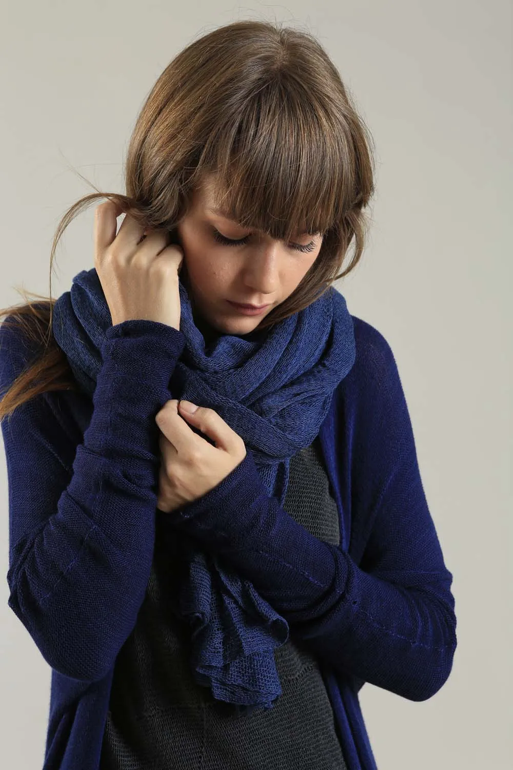 Big Air Bamboo & Soy Scarf - Navy Blue