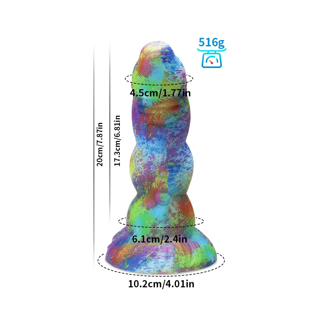 Big Girthy Huge Anal Dildo Butt Plug - Luminous Realistic Dildo Sex Toys for Women