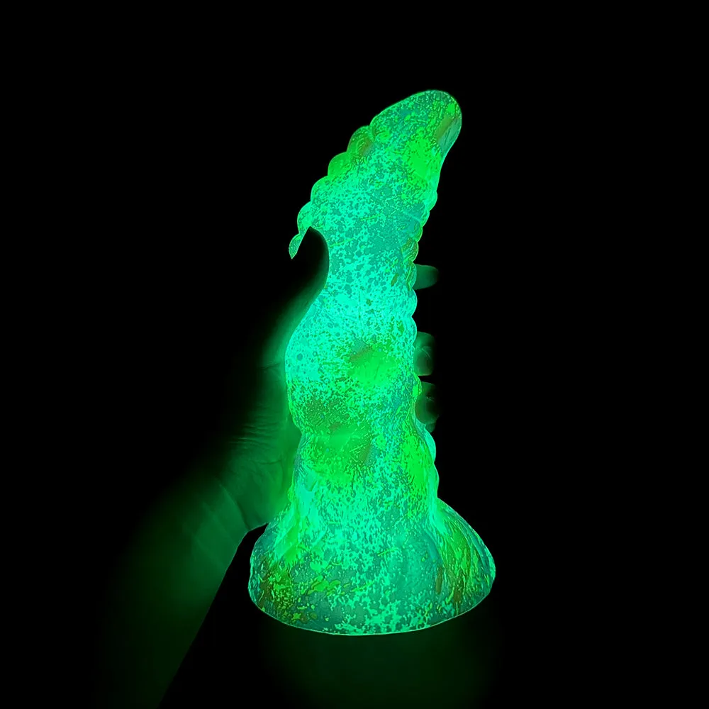 Big Girthy Huge Anal Dildo Butt Plug - Luminous Realistic Dildo Sex Toys for Women