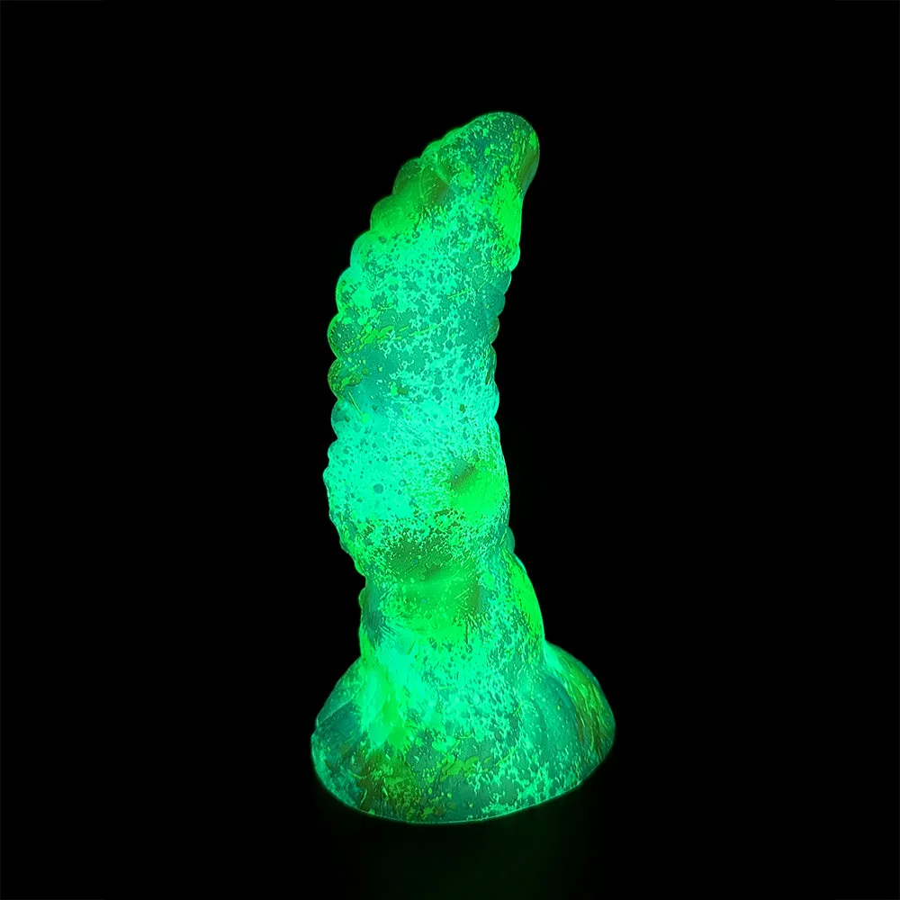 Big Girthy Huge Anal Dildo Butt Plug - Luminous Realistic Dildo Sex Toys for Women