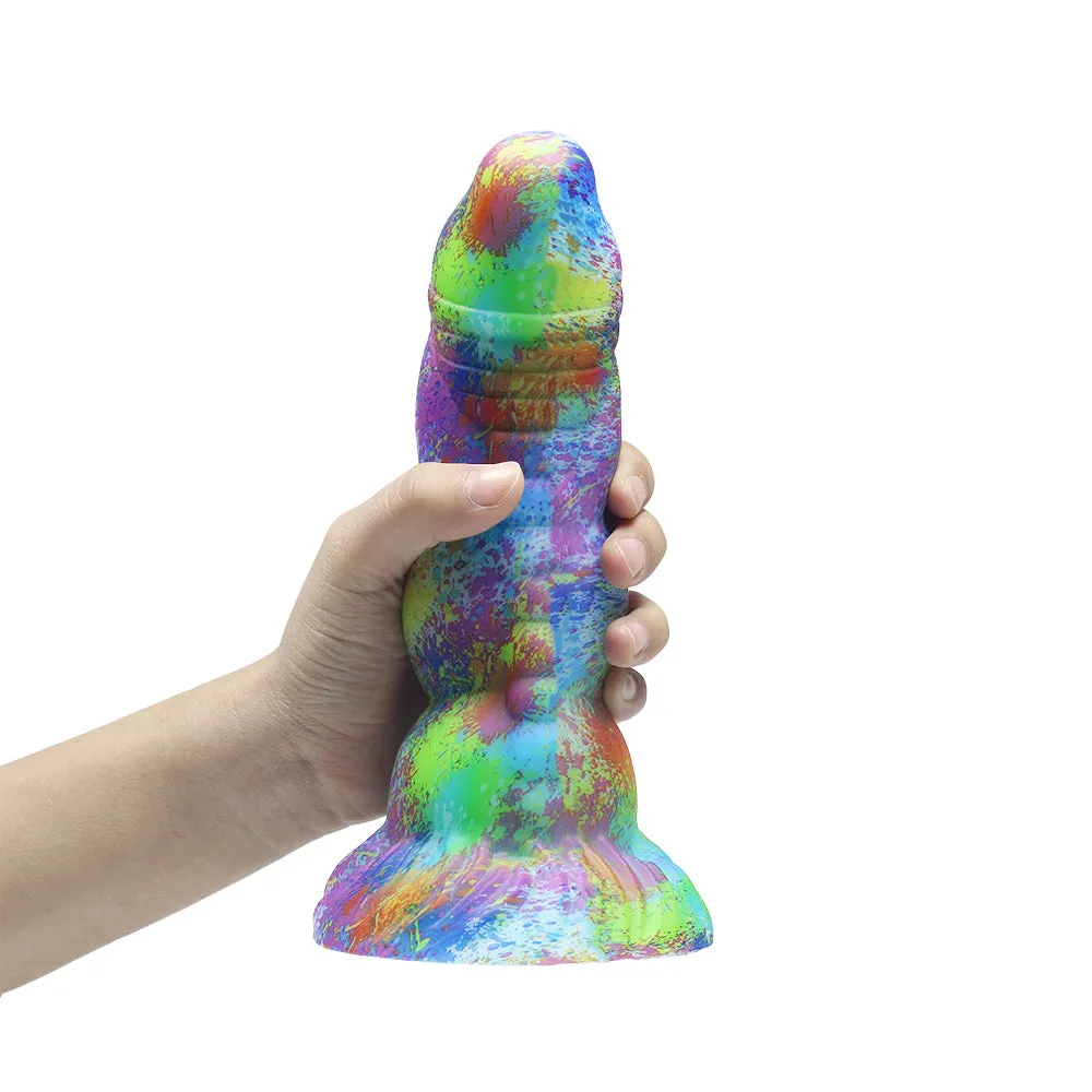 Big Girthy Huge Anal Dildo Butt Plug - Luminous Realistic Dildo Sex Toys for Women