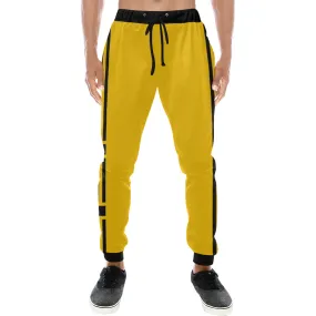 BLACC BORDER YLW Men's All Over Print Sweatpants