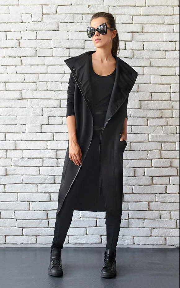 Black Long Cardigan