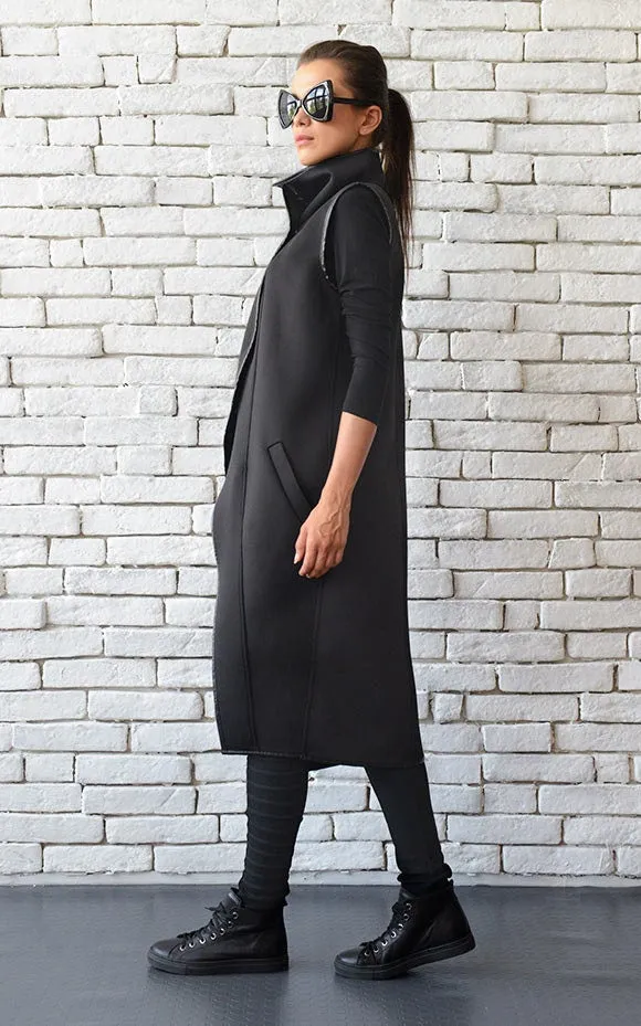 Black Long Cardigan