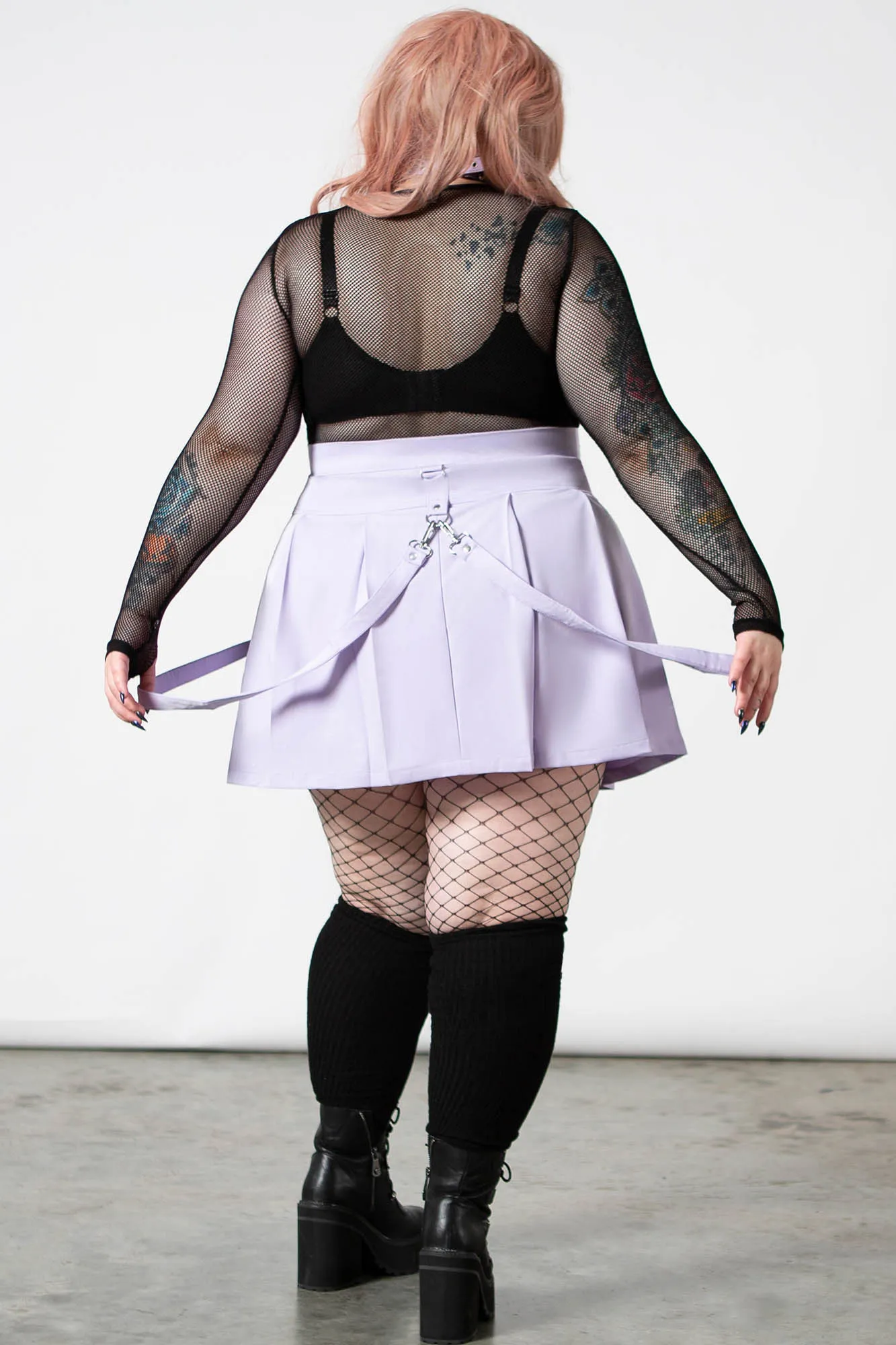 Blaire B*tch Mini Skirt [PASTEL LILAC] [PLUS]