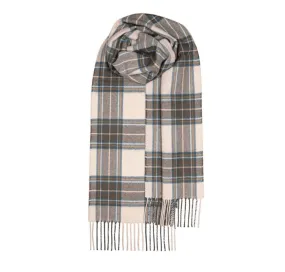 Bowhill Stewart Blue Dress Lambswool Scarf | Wool Scarf