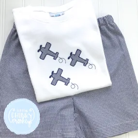 Boy Shirt - Applique Airplane