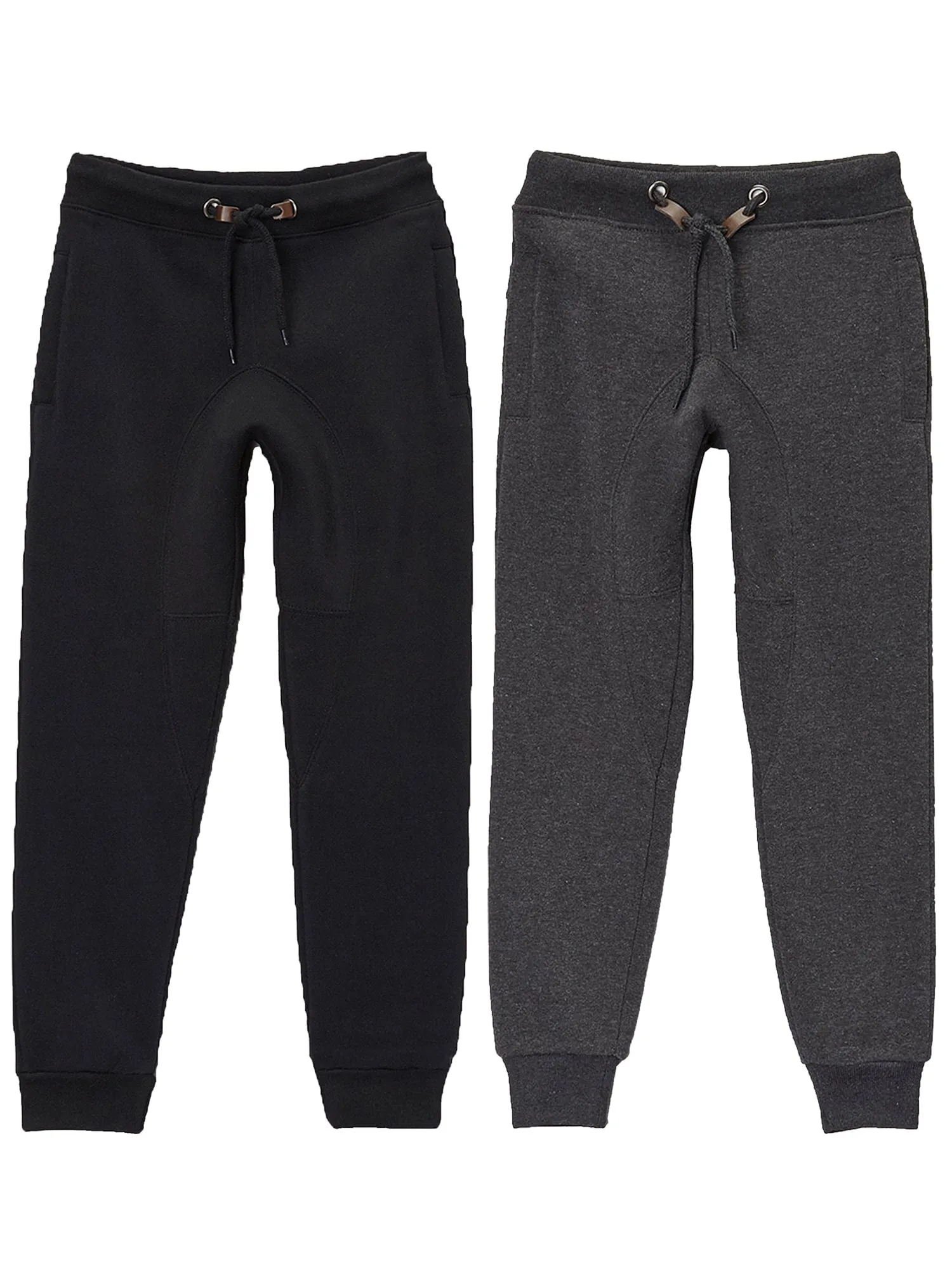 Boy's Slim-Fit Fleece Jogger Sweatpants (2-Pack)