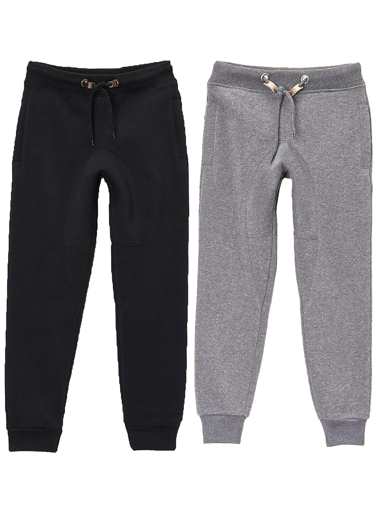 Boy's Slim-Fit Fleece Jogger Sweatpants (2-Pack)