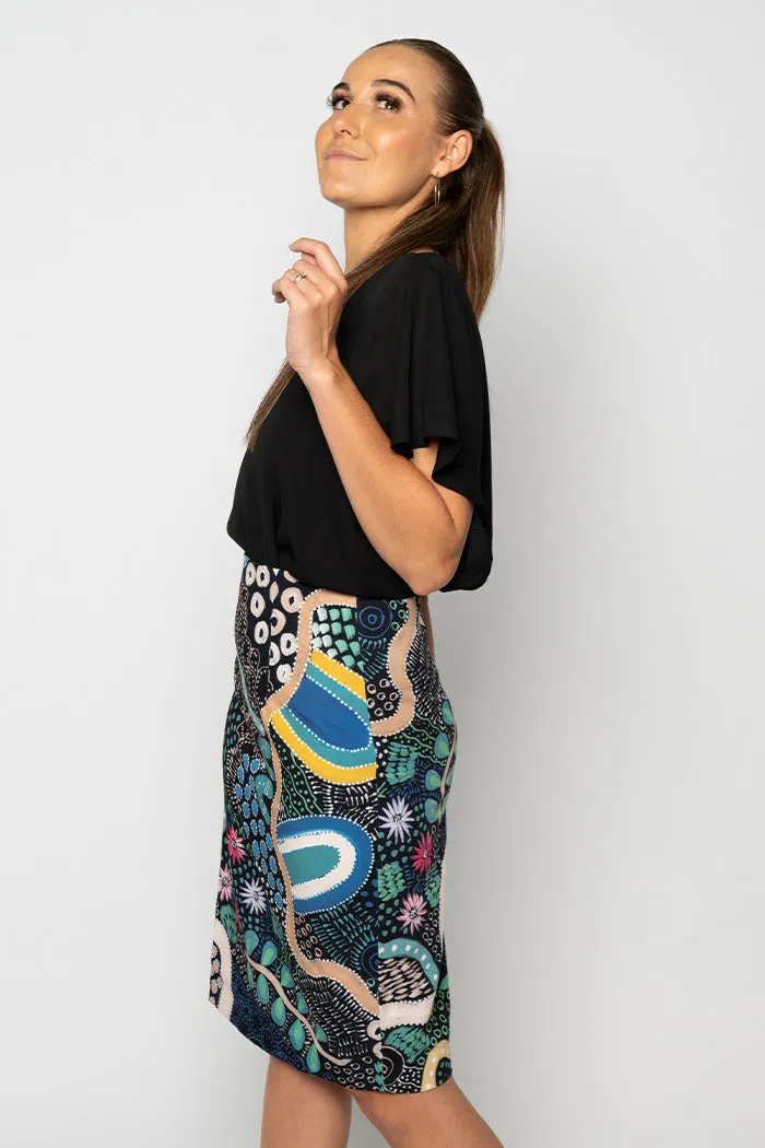 By The Waterhole Pencil Skirt