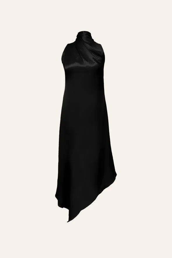 Cara Cowl Dress in Black