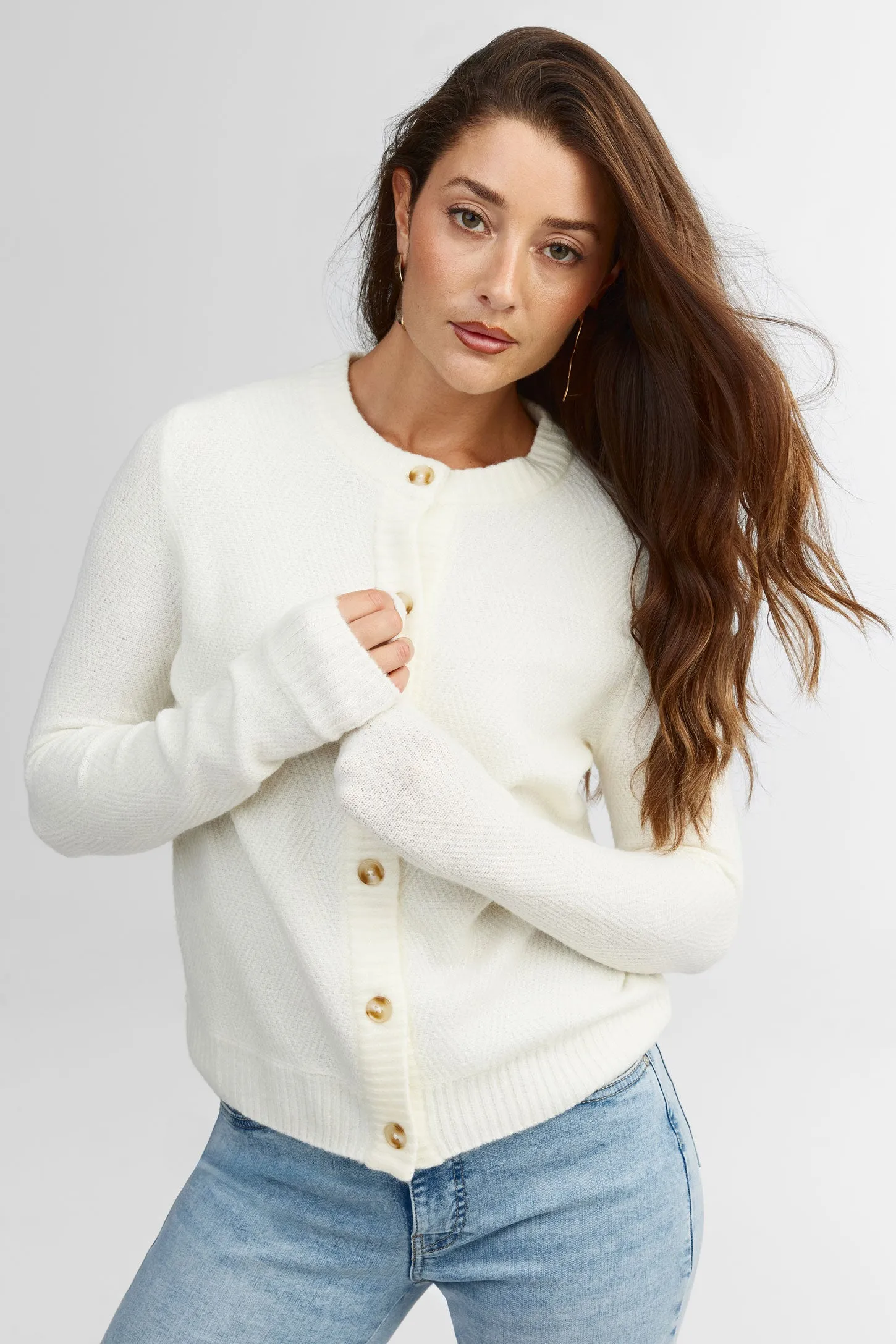 Cardigan col rond - Femme