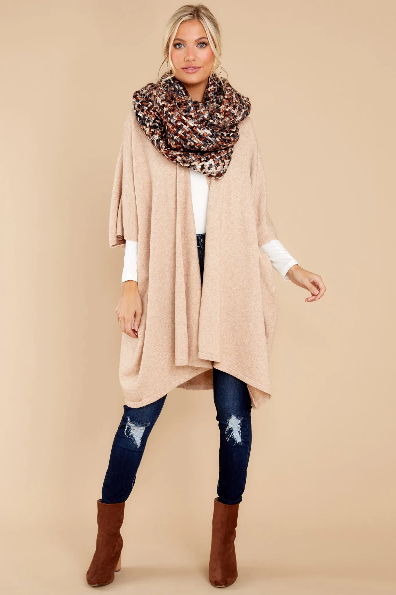 Carefree Days Beige Cardigan