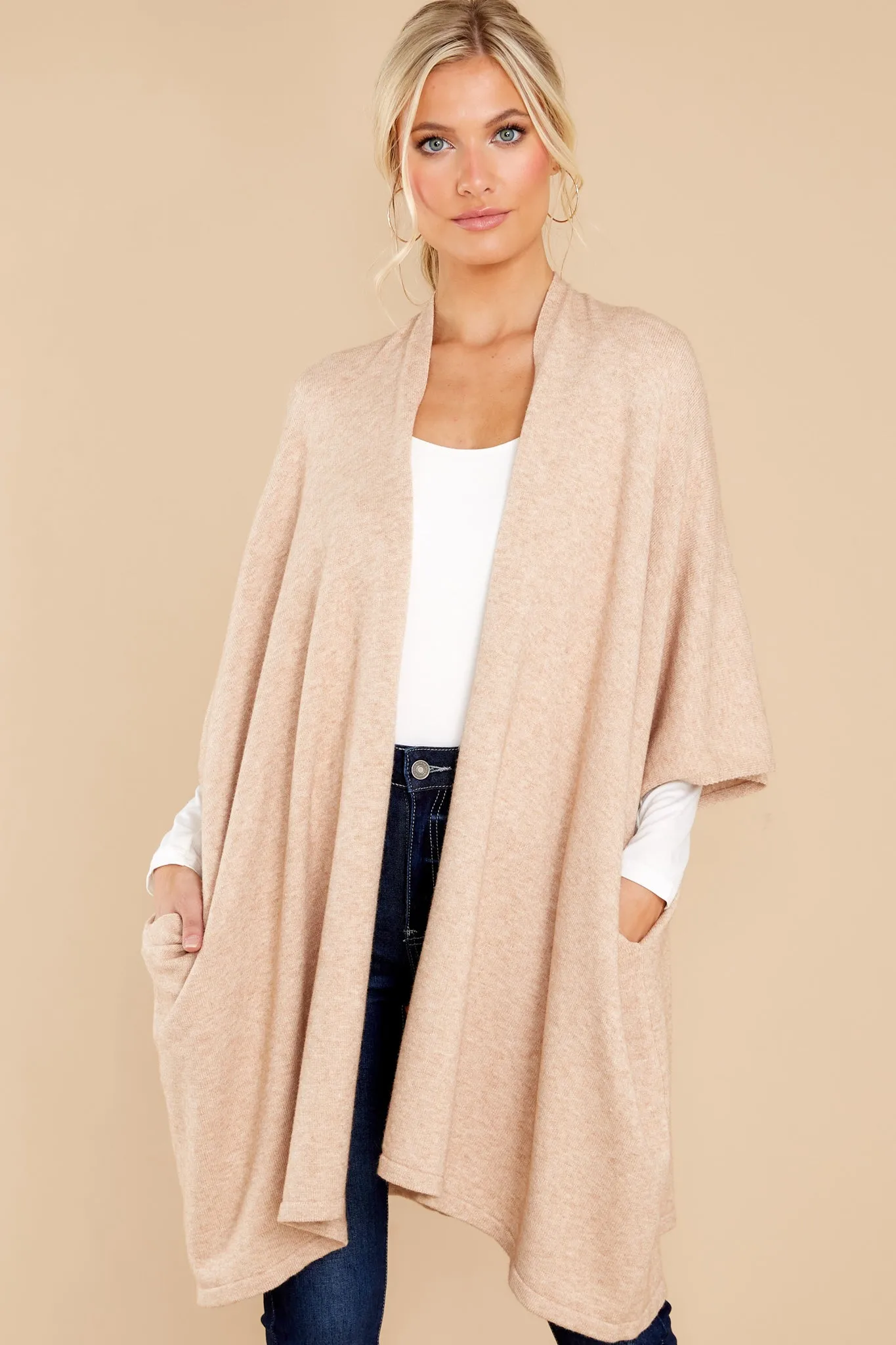 Carefree Days Beige Cardigan