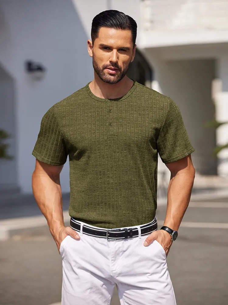 Casual Soft Ribbed T-shirt (US Only)