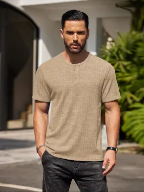 Casual Soft Ribbed T-shirt (US Only)