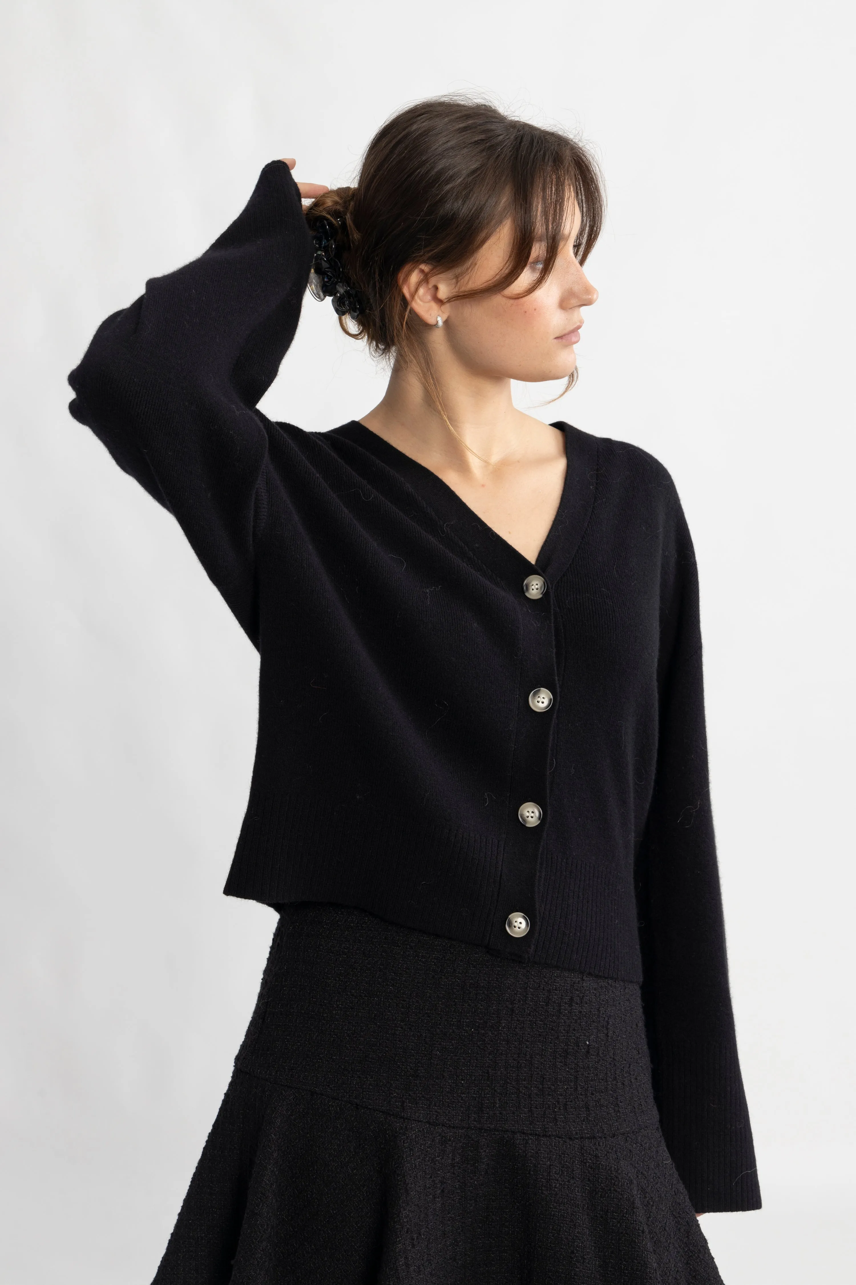 Cheddar Cardigan - Black