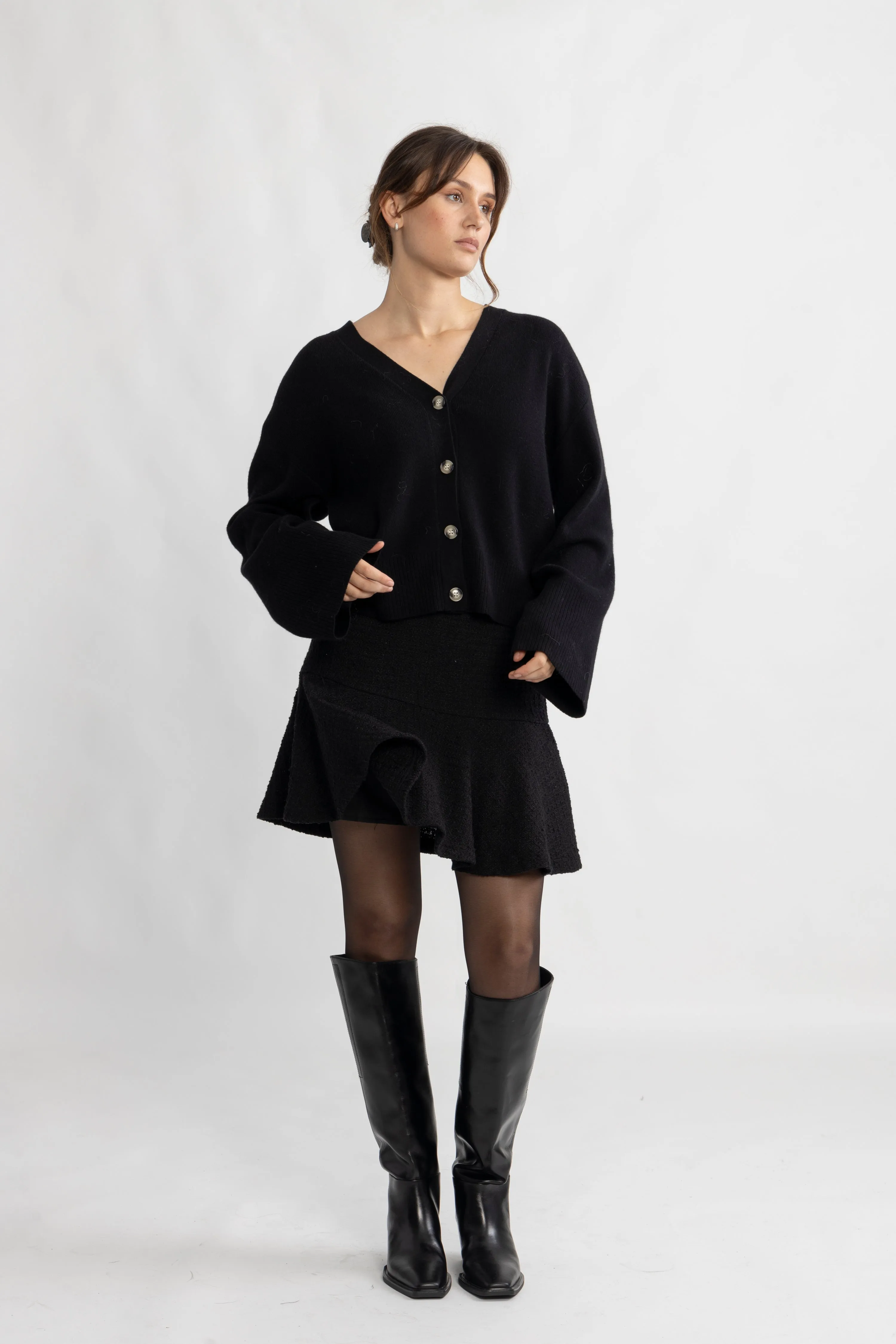 Cheddar Cardigan - Black