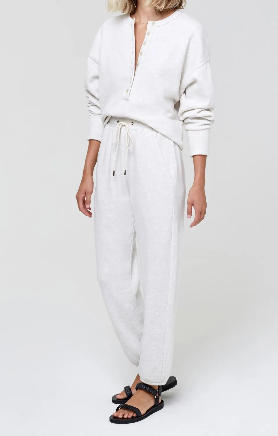 Citizens of Humanity - Laila Fleece Pant in Oatmeal Heather