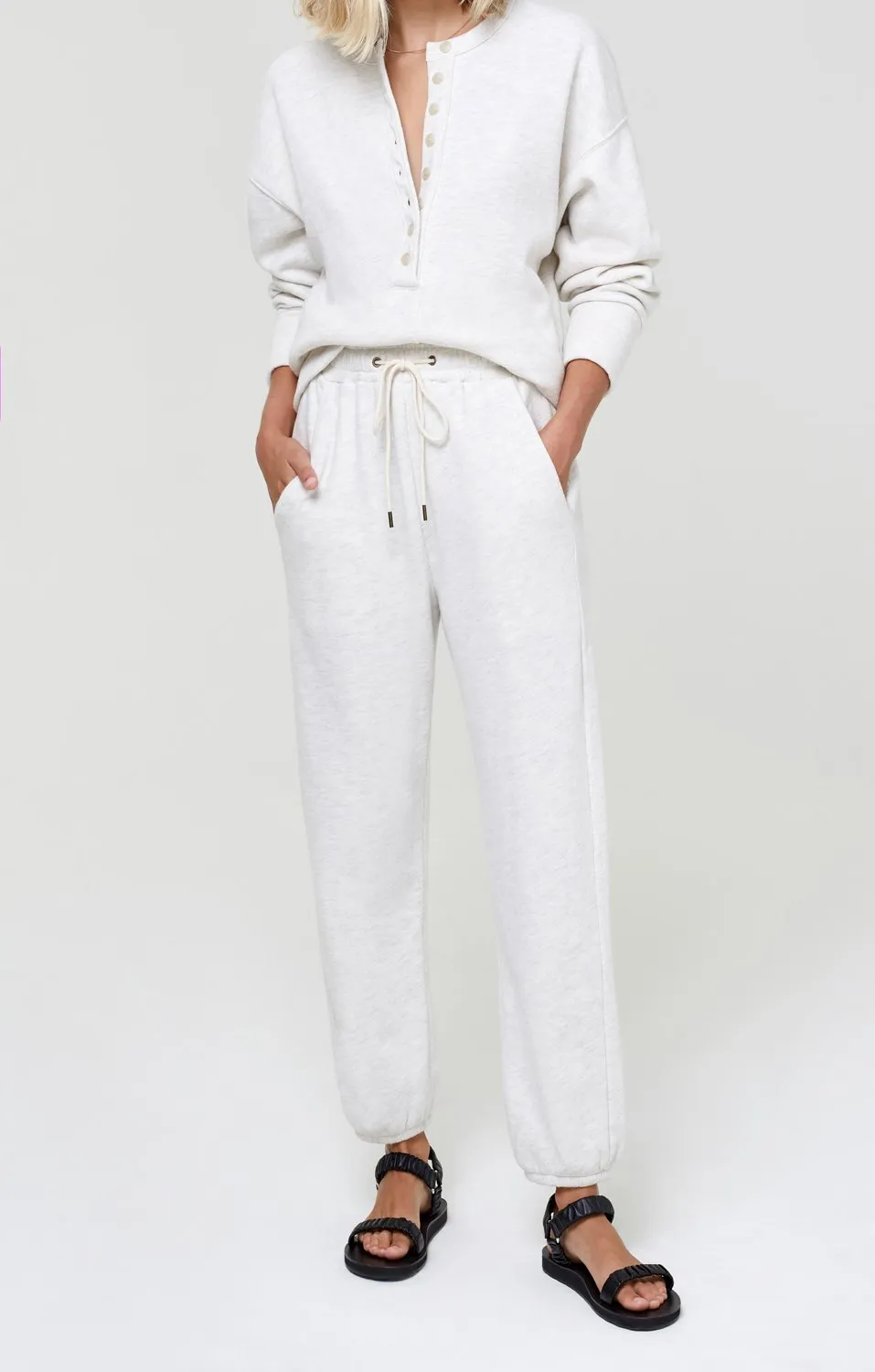 Citizens of Humanity - Laila Fleece Pant in Oatmeal Heather