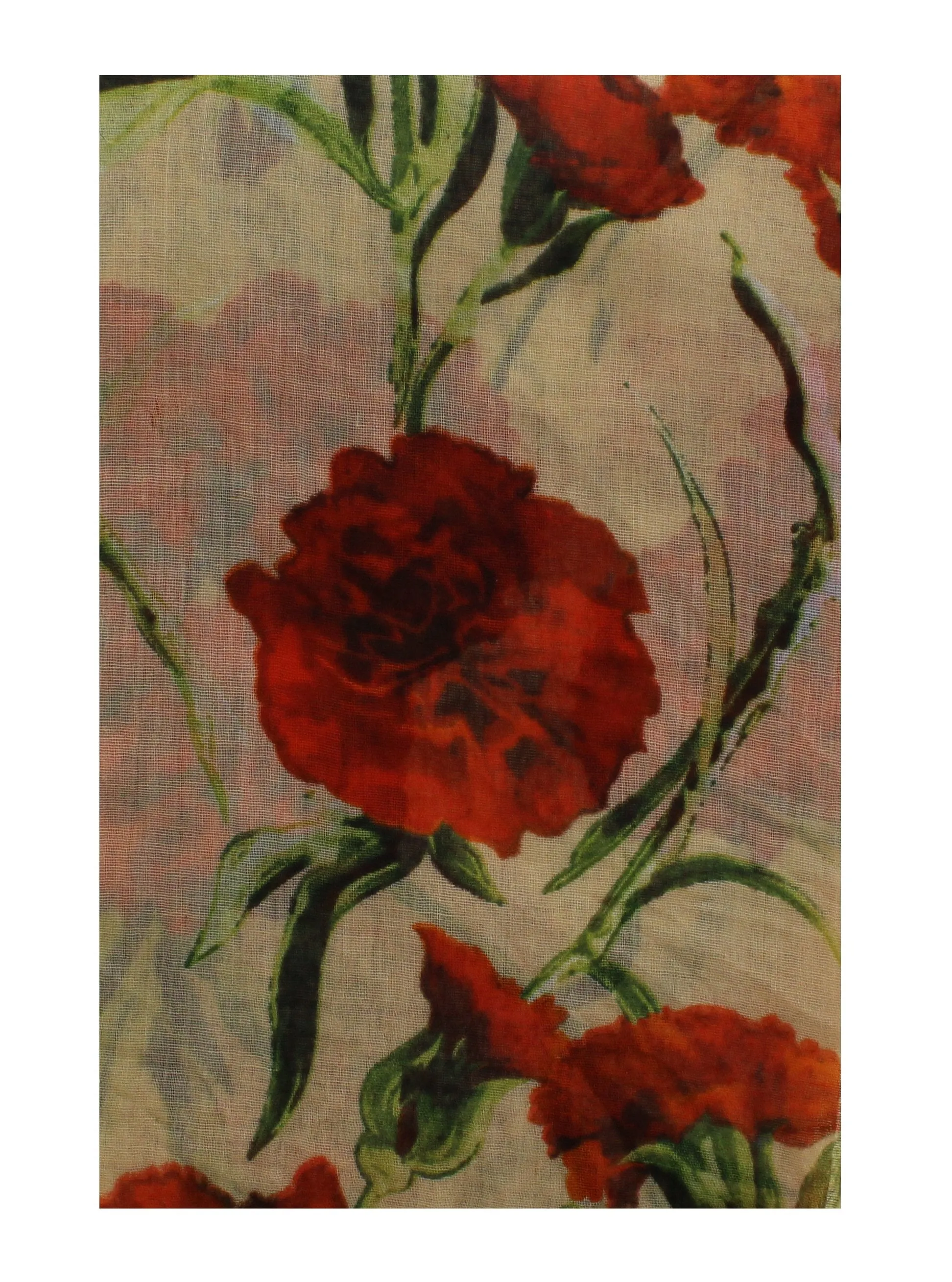 Coronation Flower on Scarf