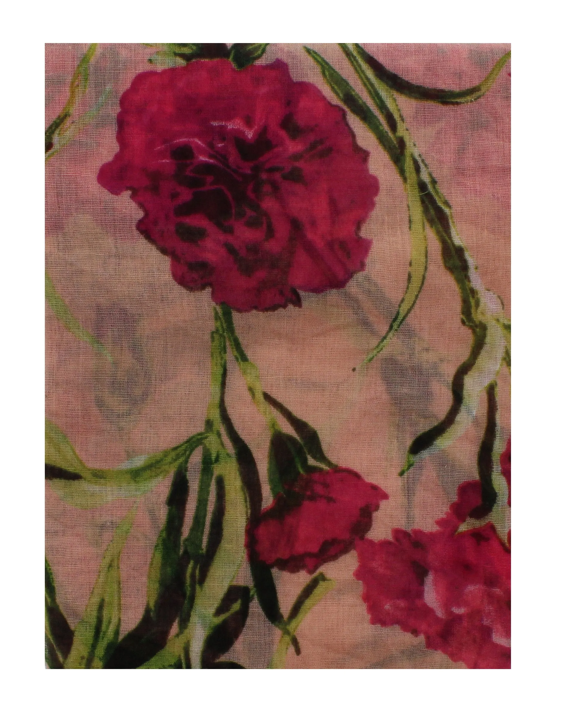 Coronation Flower on Scarf