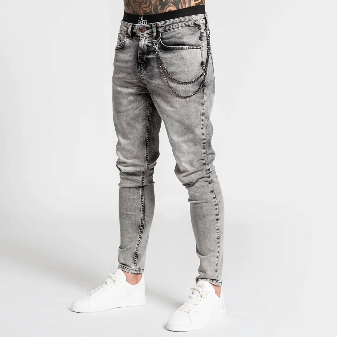 Cova Relaxed Fit Jeans - Grey