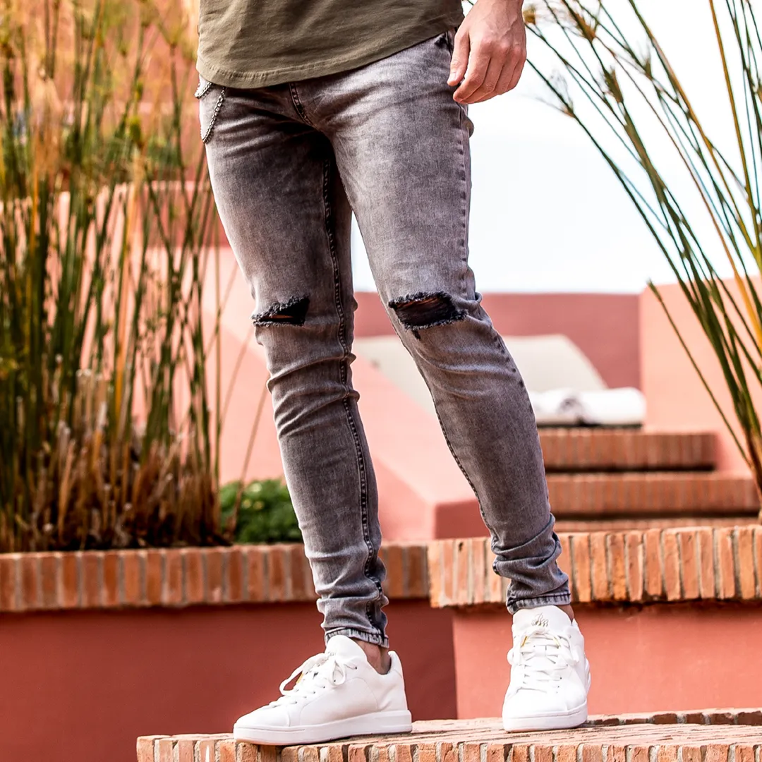 Cova Relaxed Fit Jeans - Grey